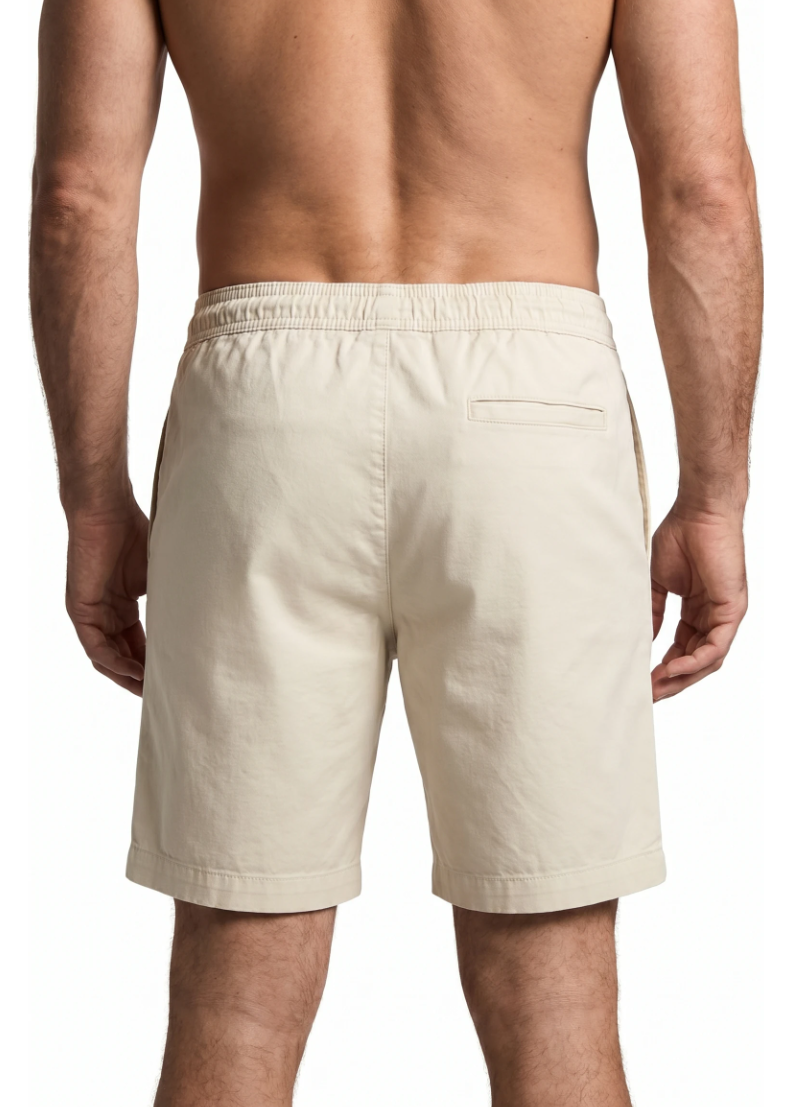 Short Sarja RL Bege claro | Com Cavaleiro Tom Sobre Tom