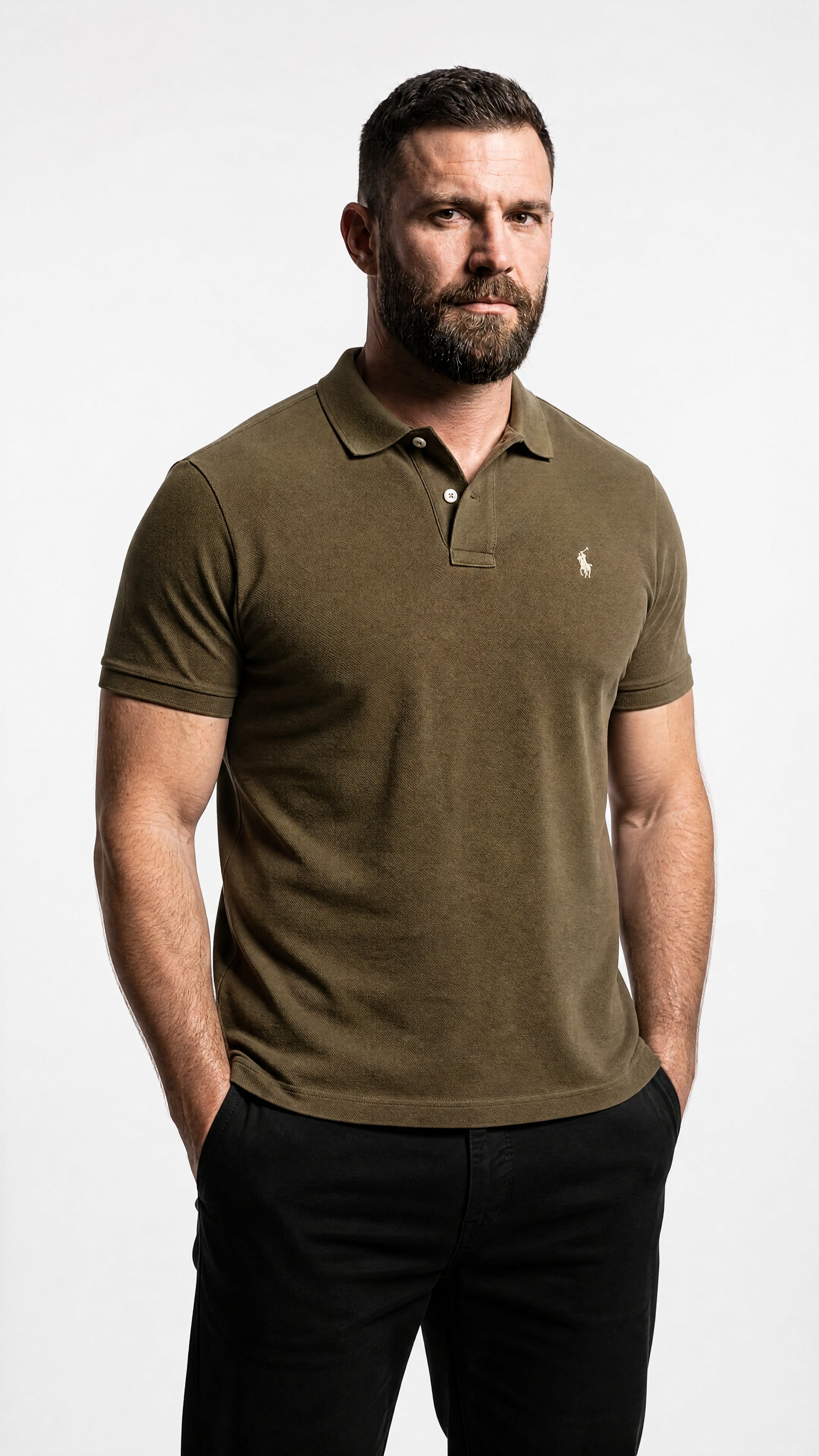 Camisa Gola Polo RL Corte Americano - Custom Fit
