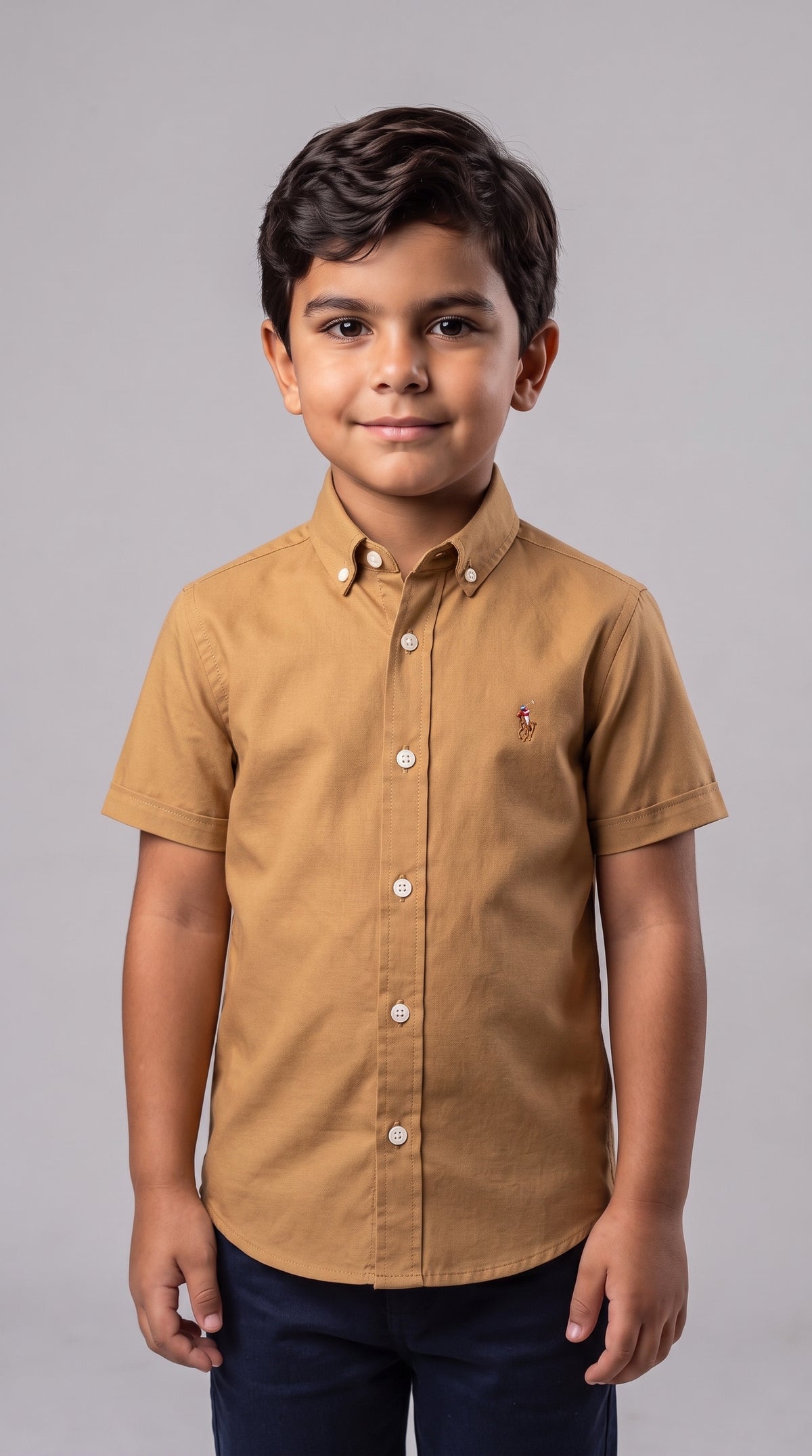 Camisa Social Sarja INFANTIL - RL | Marrom