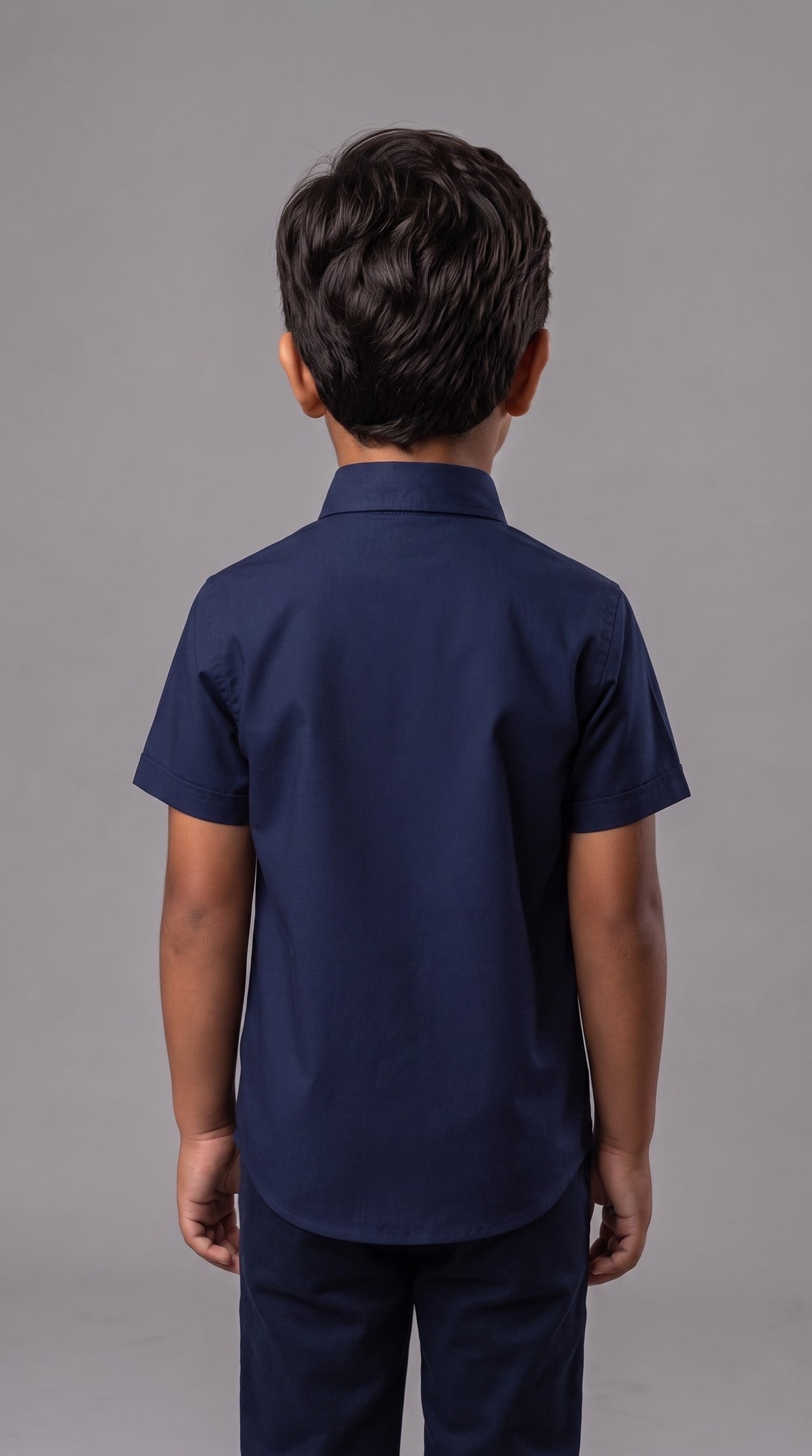 Camisa Social Sarja INFANTIL - RL | Azul Marinho
