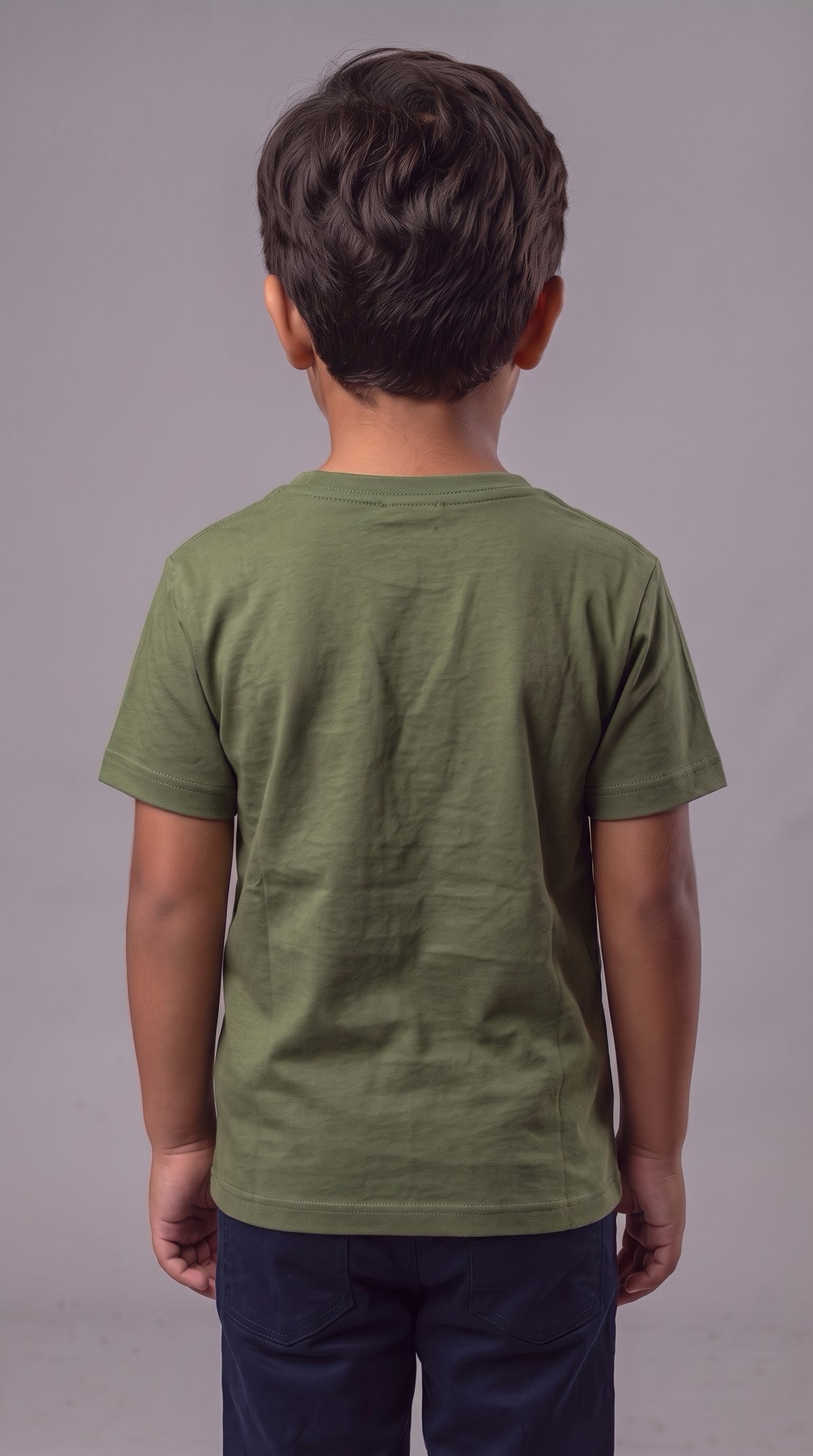 Camiseta Infantil Polo Bear Preppy Xadrez - RL Verde Militar