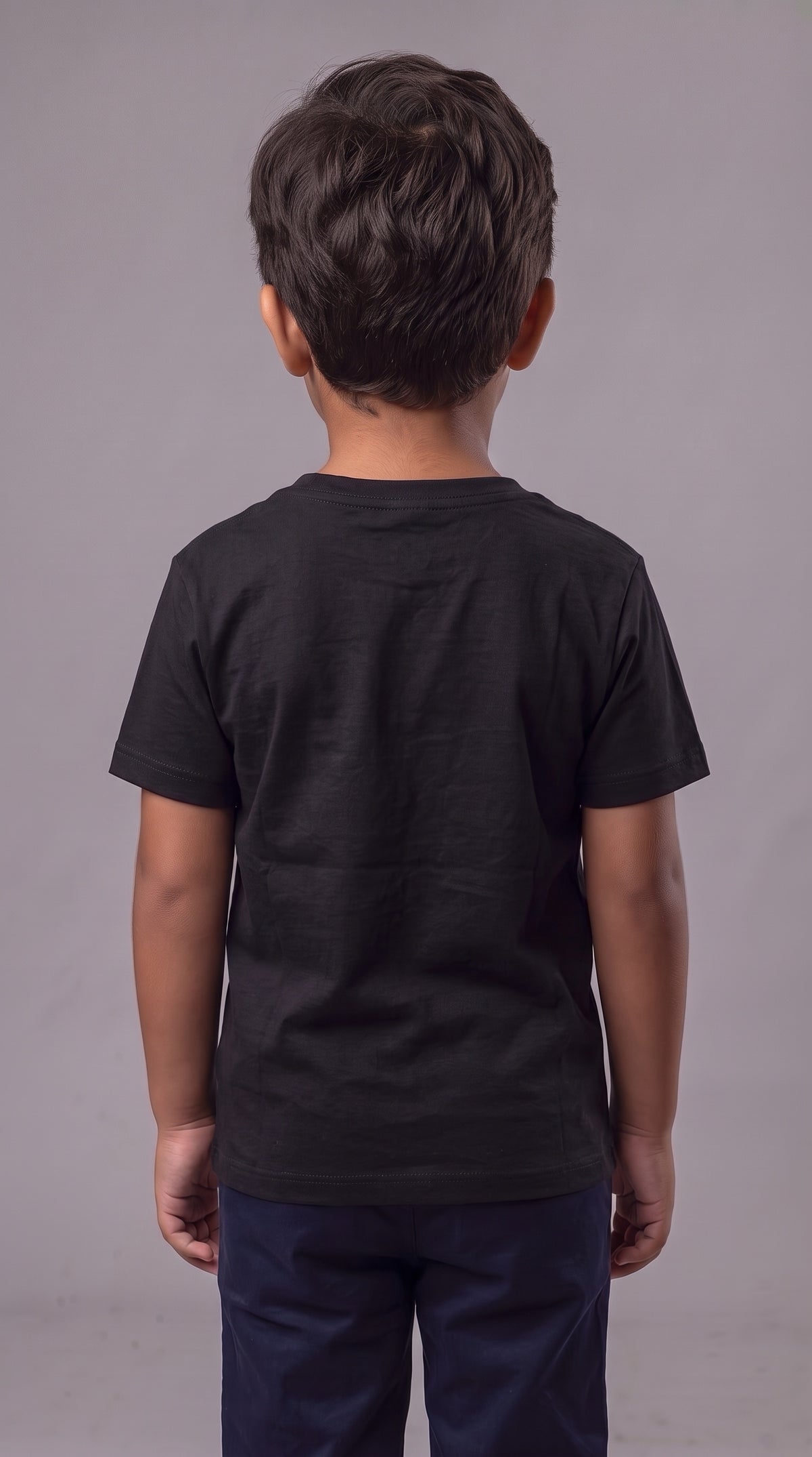 Camiseta Infantil Polo Bear Preppy Xadrez - RL Preta