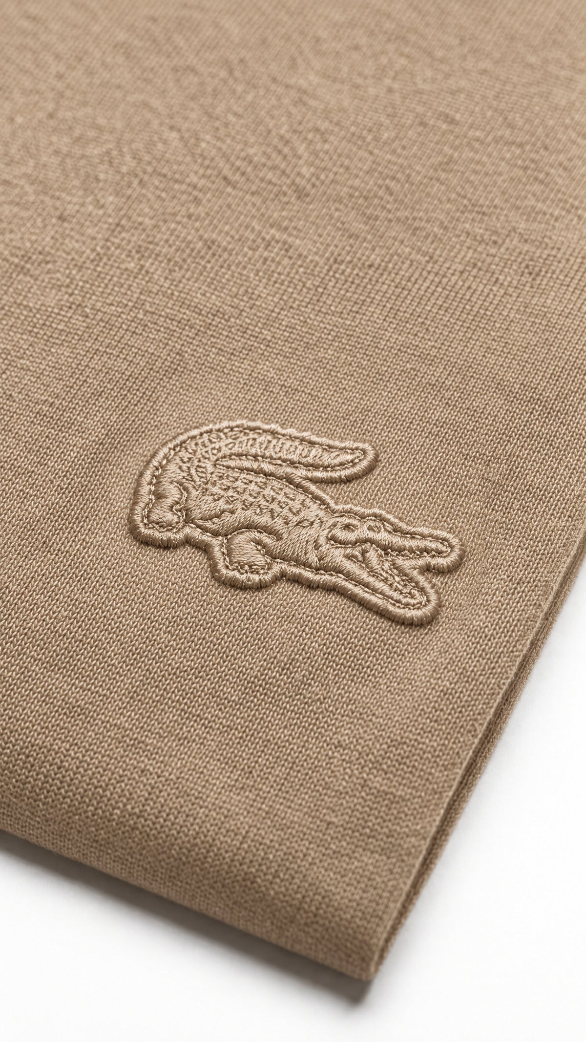 Camiseta Vermelha Bege Croc - Jacaré Tonal Premium