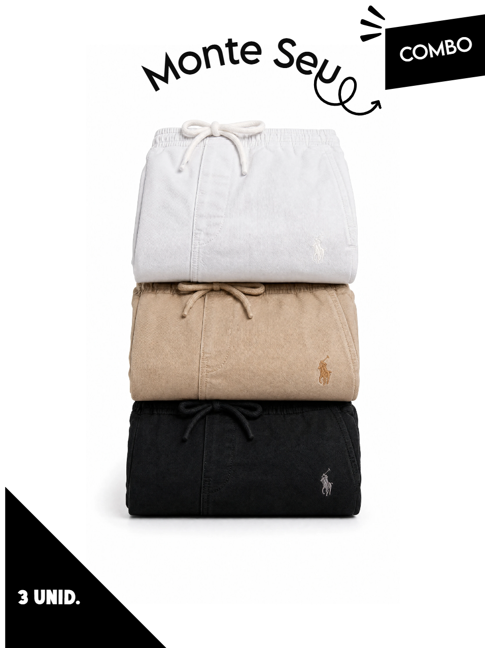 Combo 03 Shorts Sarja RL