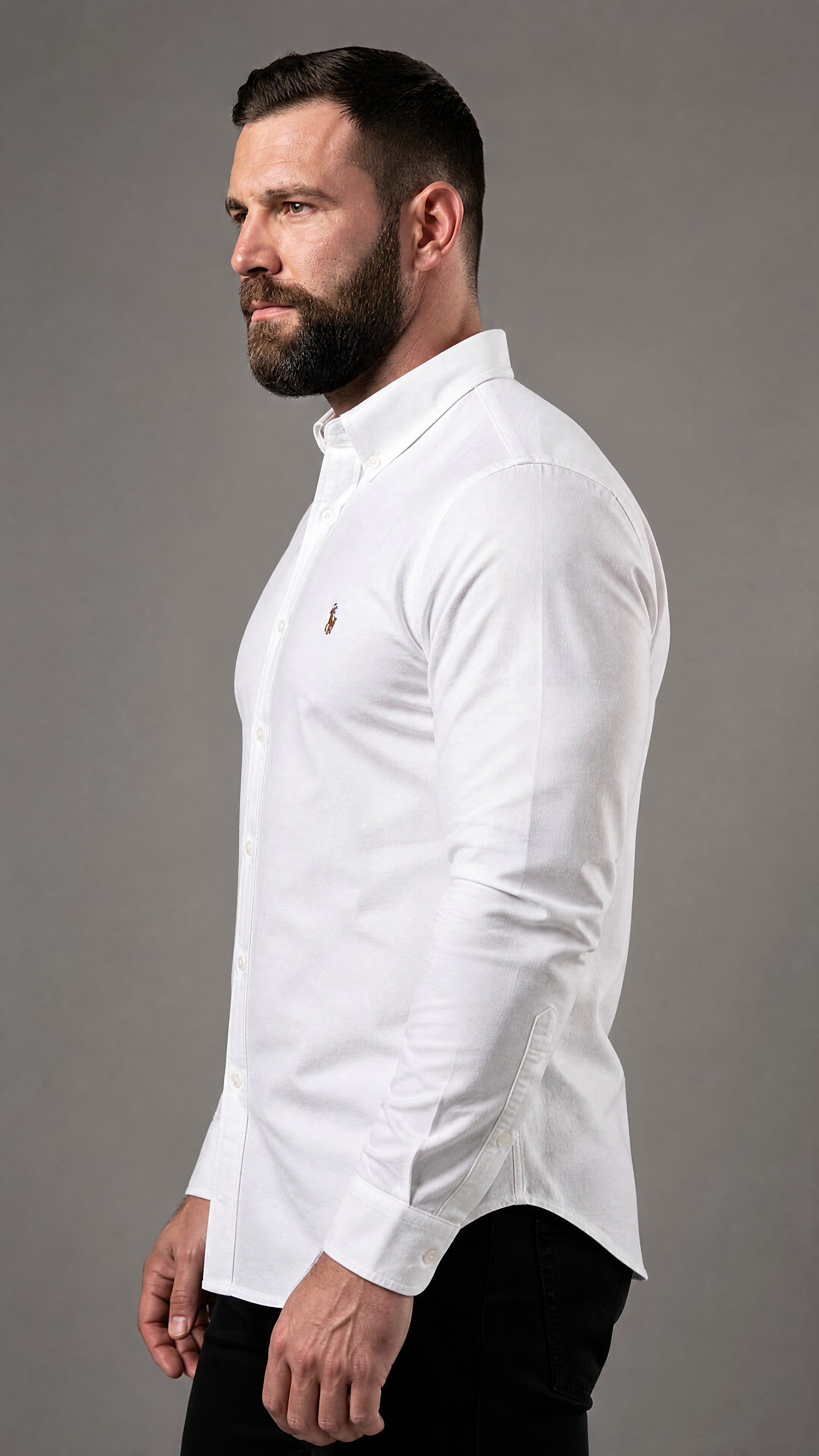 Camisa Social  Manga Longa  RL- T/ Oxford