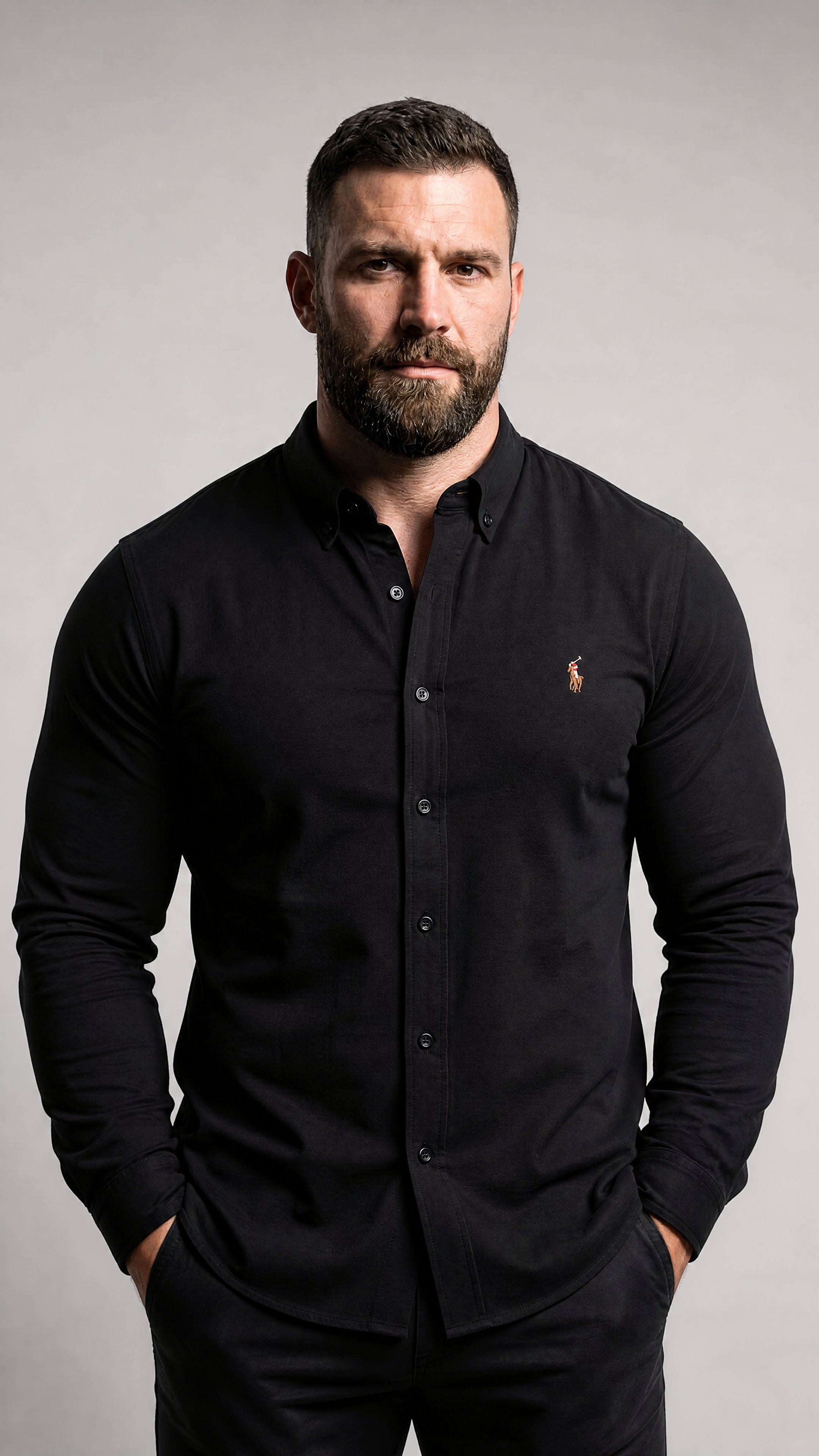 Camisa Social  Manga Longa  RL- T/ Oxford