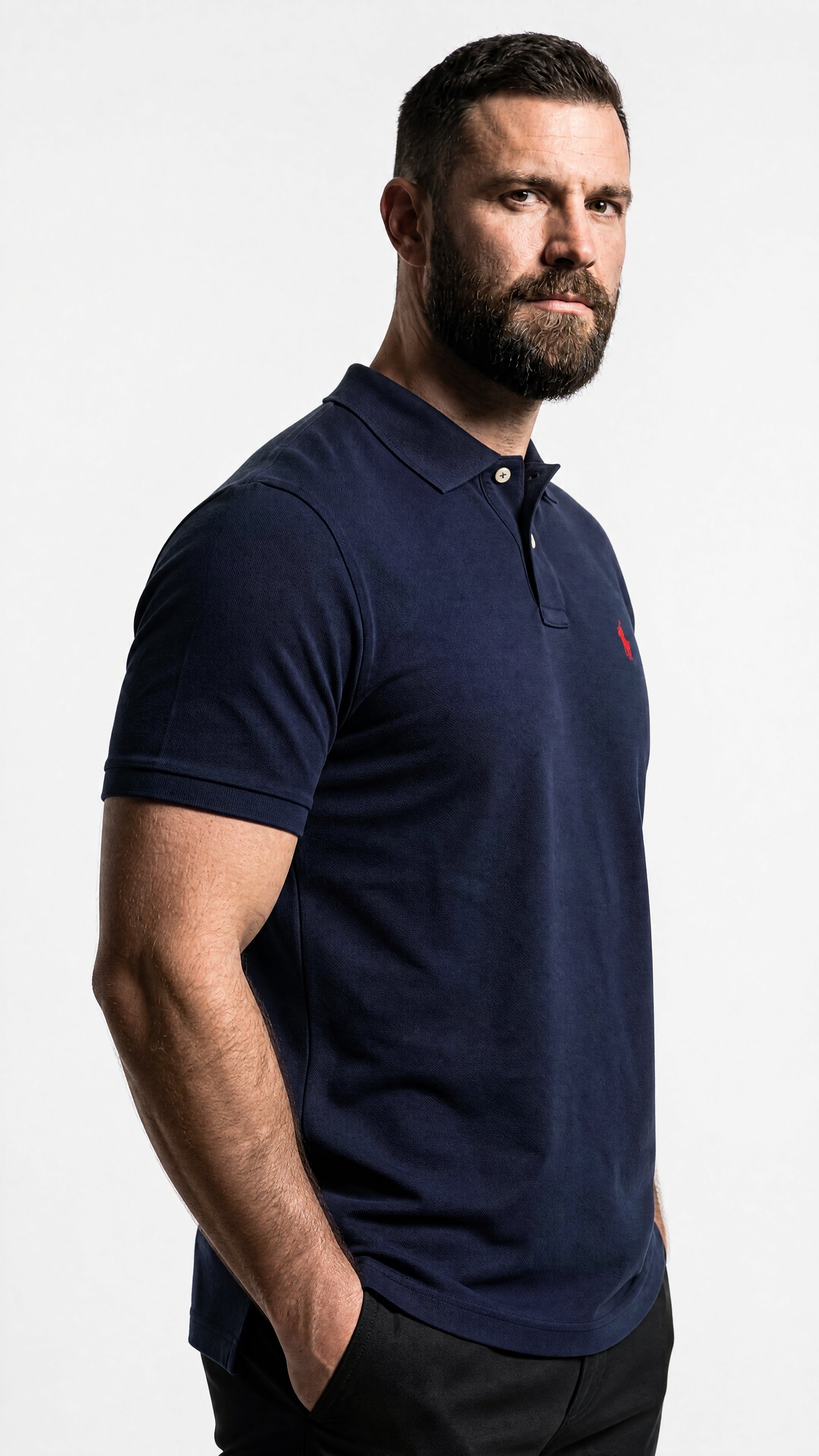 Camisa Gola Polo RL Corte Americano - Custom Fit