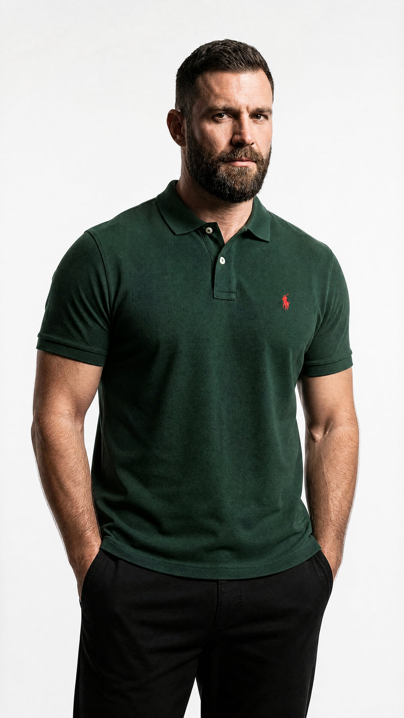 Camisa Gola Polo RL Corte Americano - Custom Fit
