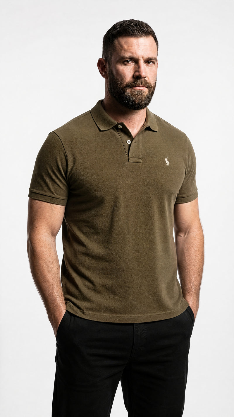 Camisa Gola Polo RL Corte Americano - Custom Fit