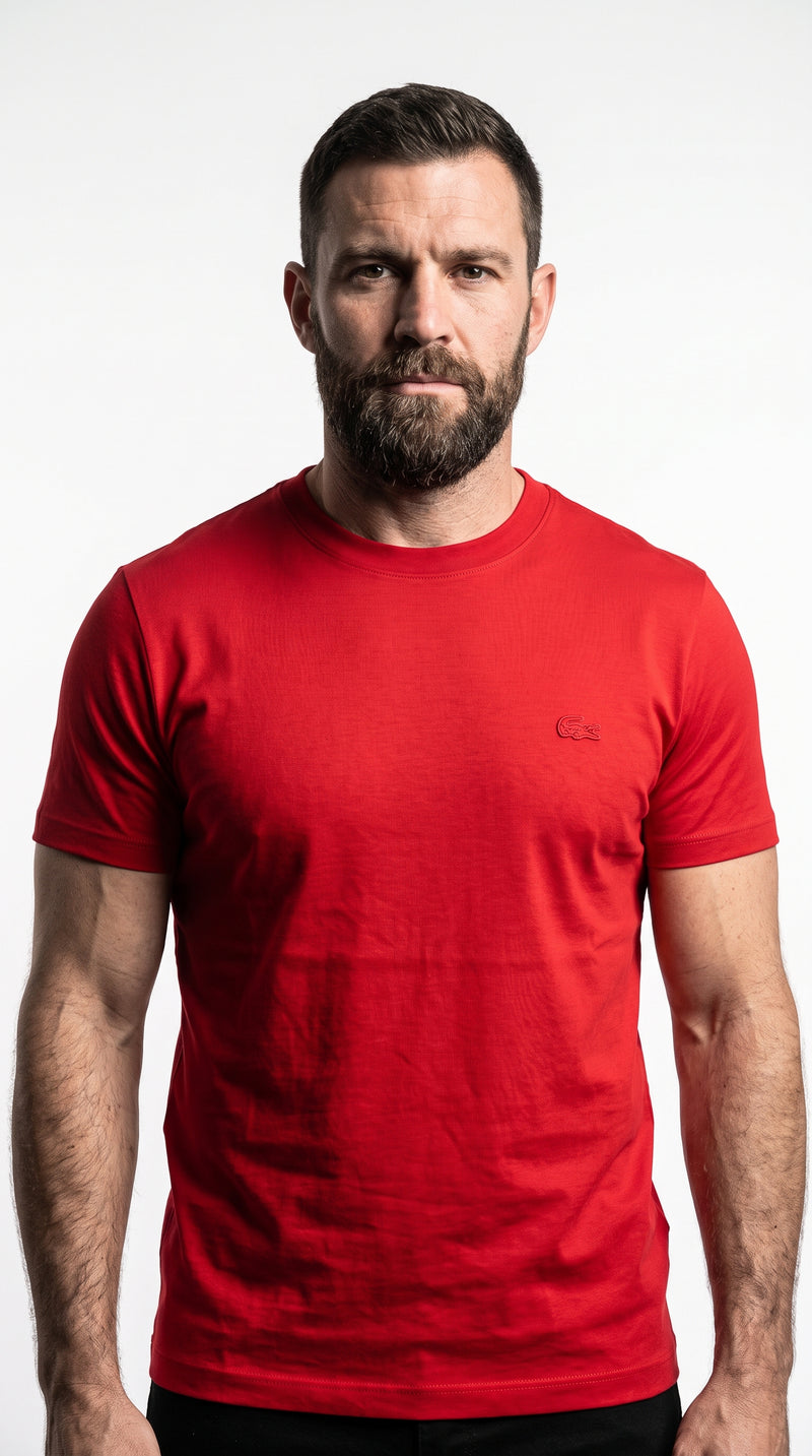 Camiseta Vermelha RED Croc - Jacaré Tonal Premium