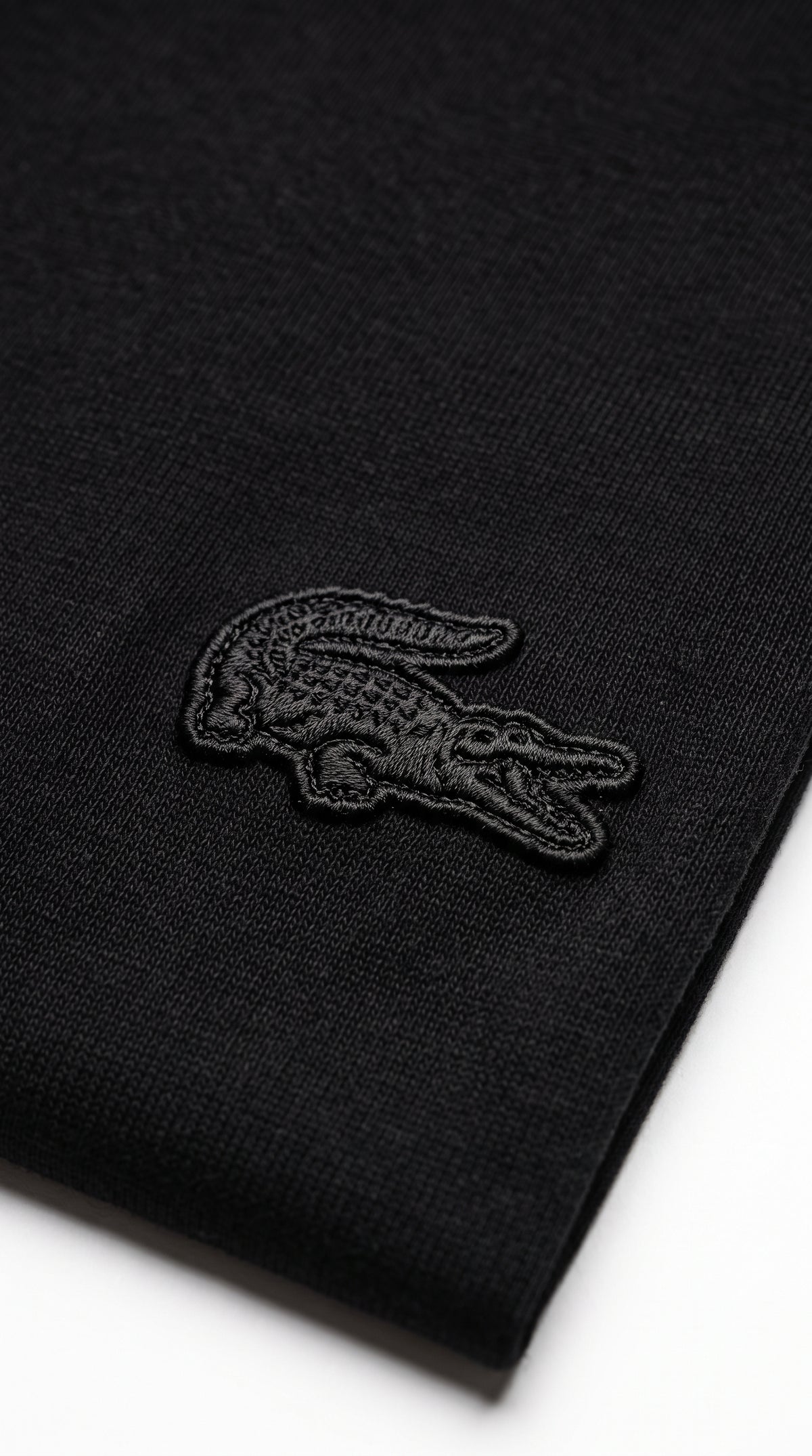 Camiseta Preta Black Croc - Jacaré Tonal Premium