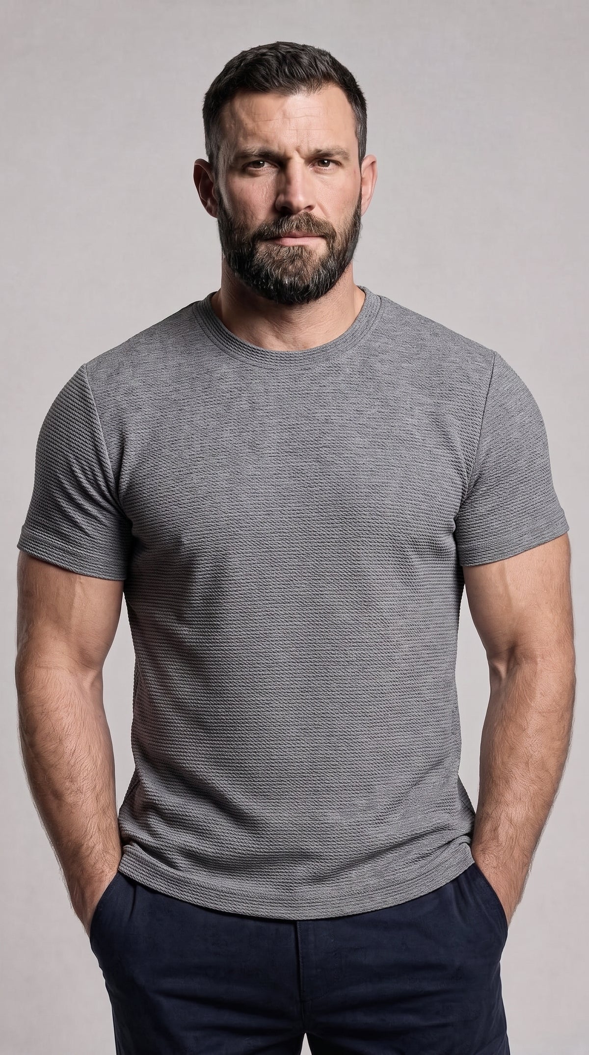 Camiseta Tech Flow Texturizada - Cinza