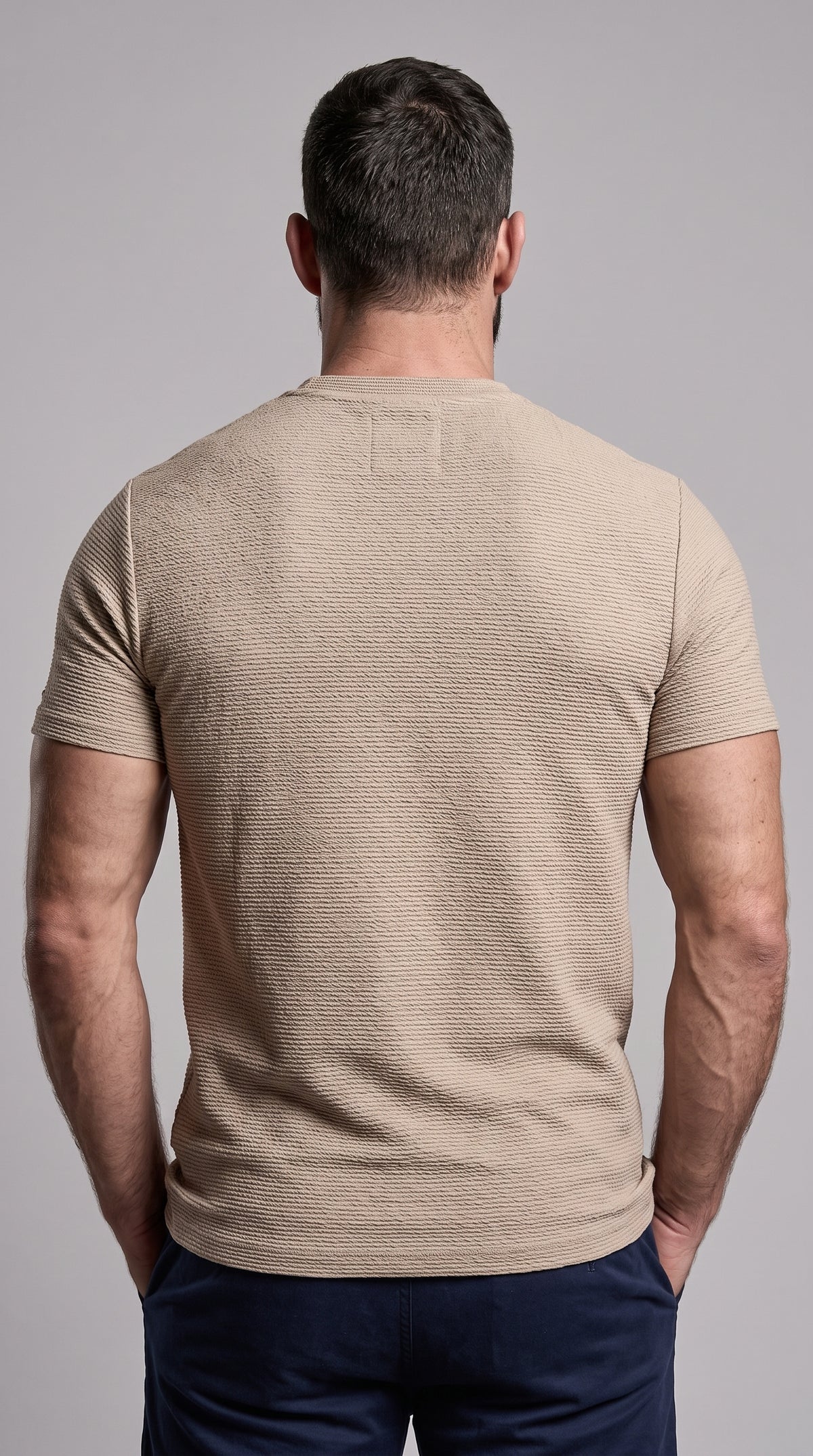 Camiseta Tech Flow Texturizada - Bege/Areia