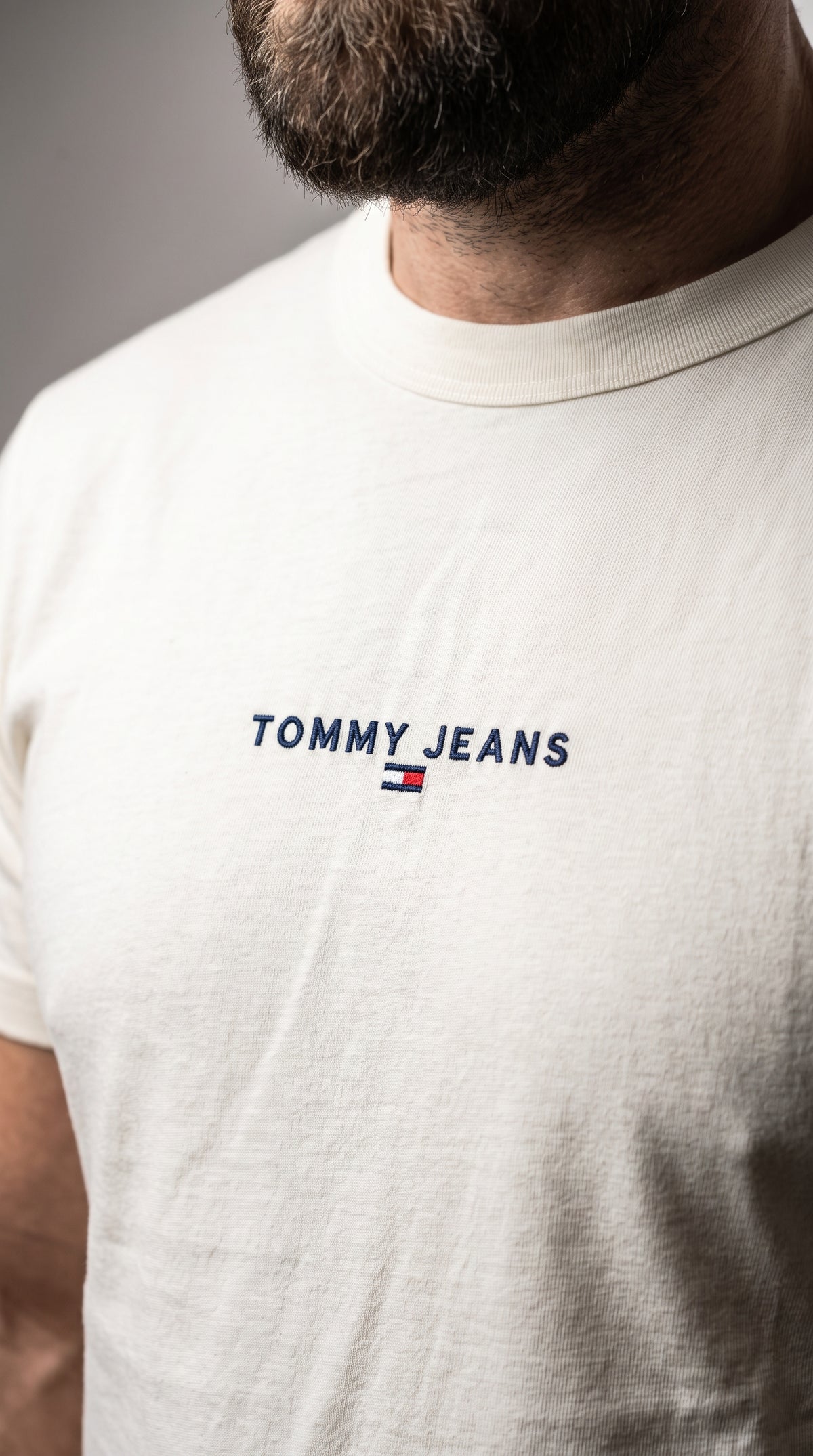 Camiseta Off White Tommy Jeans Bordada - Flag Premium