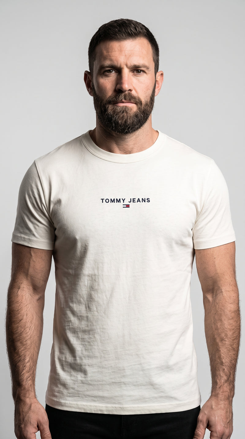 Camiseta Off White Tommy Jeans Bordada - Flag Premium