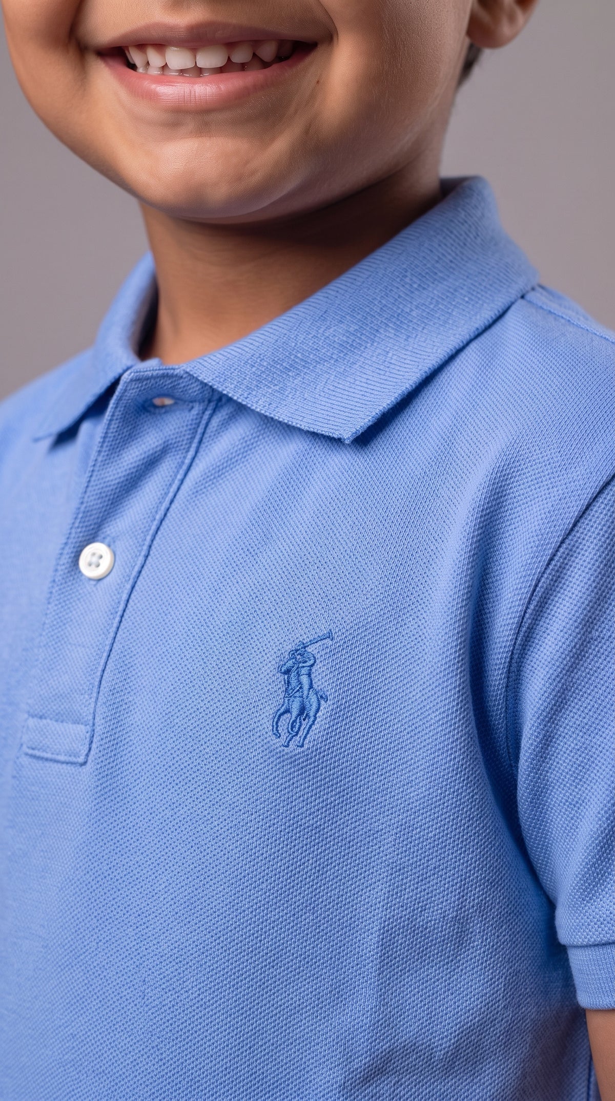 Camisa Polo INFANTIL - RL | Azul Clarinho |