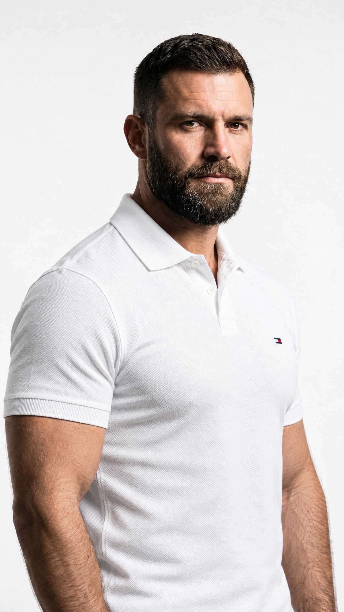 Camisa Gola Polo Minimalista Tommy Hilfiger | Branca